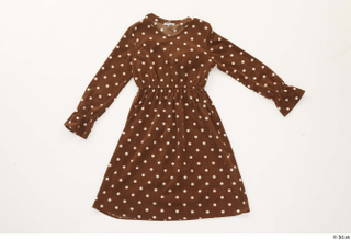 Clothes   278 brown dots dress casual woman clothing…